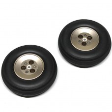 KUZA Alloy hub rubber wheels - 3" - 2PCS