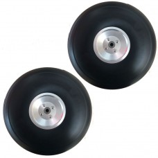 KUZA Alloy hub rubber wheels (Including bearing) - 6" - 2PCS
